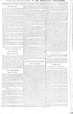 Gazette nationale, ou le moniteur universel (Le moniteur universel) Freitag 1. Mai 1795