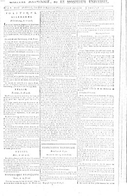 Gazette nationale, ou le moniteur universel (Le moniteur universel) Donnerstag 7. Mai 1795