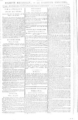 Gazette nationale, ou le moniteur universel (Le moniteur universel) Donnerstag 21. Mai 1795