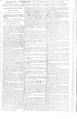 Gazette nationale, ou le moniteur universel (Le moniteur universel) Sonntag 24. Mai 1795