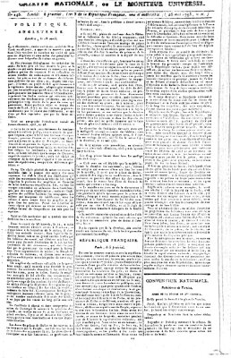 Gazette nationale, ou le moniteur universel (Le moniteur universel) Montag 25. Mai 1795