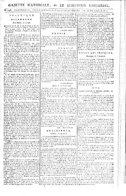 Gazette nationale, ou le moniteur universel (Le moniteur universel) Mittwoch 27. Mai 1795