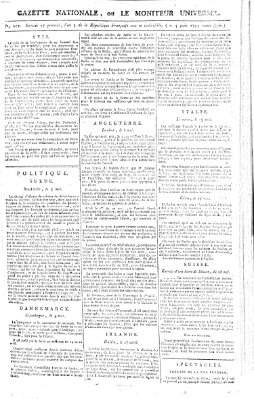 Gazette nationale, ou le moniteur universel (Le moniteur universel) Freitag 5. Juni 1795