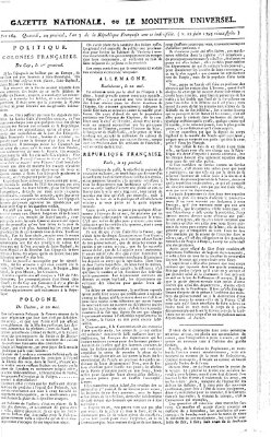 Gazette nationale, ou le moniteur universel (Le moniteur universel) Freitag 12. Juni 1795