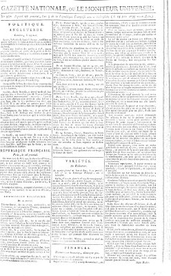 Gazette nationale, ou le moniteur universel (Le moniteur universel) Montag 15. Juni 1795