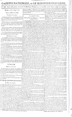 Gazette nationale, ou le moniteur universel (Le moniteur universel) Dienstag 16. Juni 1795