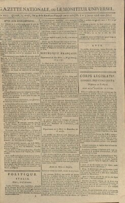 Gazette nationale, ou le moniteur universel (Le moniteur universel) Dienstag 5. Januar 1796