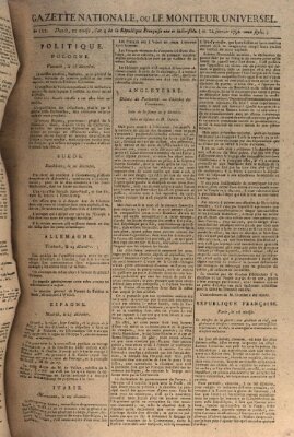 Gazette nationale, ou le moniteur universel (Le moniteur universel) Dienstag 12. Januar 1796