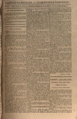 Gazette nationale, ou le moniteur universel (Le moniteur universel) Montag 18. Januar 1796