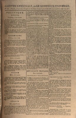 Gazette nationale, ou le moniteur universel (Le moniteur universel) Donnerstag 21. Januar 1796