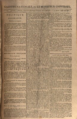 Gazette nationale, ou le moniteur universel (Le moniteur universel) Montag 25. Januar 1796