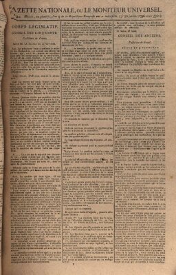 Gazette nationale, ou le moniteur universel (Le moniteur universel) Samstag 30. Januar 1796