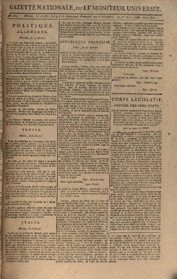 Gazette nationale, ou le moniteur universel (Le moniteur universel) Dienstag 1. März 1796