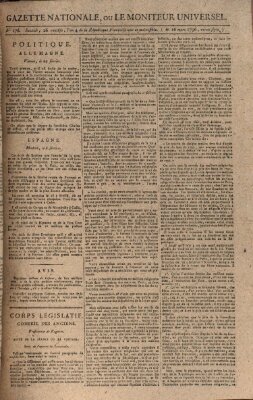 Gazette nationale, ou le moniteur universel (Le moniteur universel) Mittwoch 16. März 1796