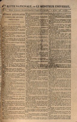 Gazette nationale, ou le moniteur universel (Le moniteur universel) Dienstag 22. März 1796