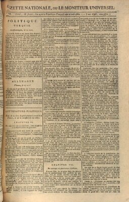 Gazette nationale, ou le moniteur universel (Le moniteur universel) Samstag 7. Mai 1796