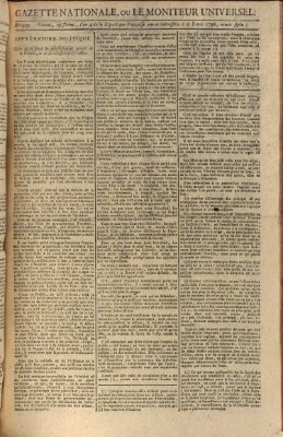 Gazette nationale, ou le moniteur universel (Le moniteur universel) Sonntag 8. Mai 1796