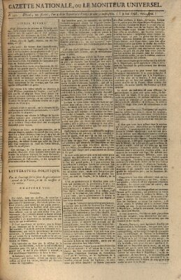 Gazette nationale, ou le moniteur universel (Le moniteur universel) Montag 9. Mai 1796