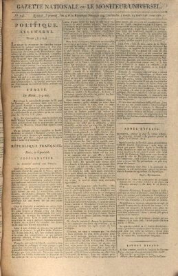 Gazette nationale, ou le moniteur universel (Le moniteur universel) Dienstag 24. Mai 1796