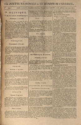 Gazette nationale, ou le moniteur universel (Le moniteur universel) Donnerstag 26. Mai 1796