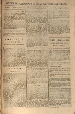 Gazette nationale, ou le moniteur universel (Le moniteur universel) Dienstag 31. Mai 1796