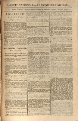 Gazette nationale, ou le moniteur universel (Le moniteur universel) Samstag 4. Juni 1796