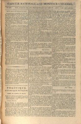 Gazette nationale, ou le moniteur universel (Le moniteur universel) Samstag 11. Juni 1796