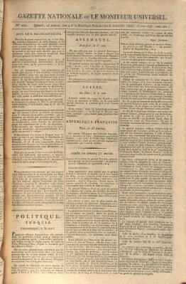 Gazette nationale, ou le moniteur universel (Le moniteur universel) Montag 13. Juni 1796