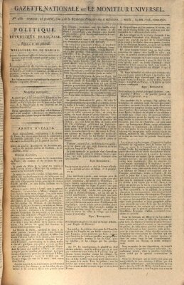 Gazette nationale, ou le moniteur universel (Le moniteur universel) Dienstag 14. Juni 1796