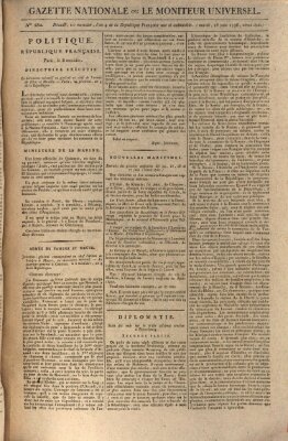 Gazette nationale, ou le moniteur universel (Le moniteur universel) Dienstag 28. Juni 1796