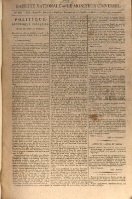 Gazette nationale, ou le moniteur universel (Le moniteur universel) Freitag 1. Juli 1796