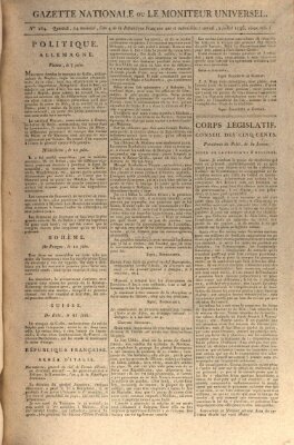 Gazette nationale, ou le moniteur universel (Le moniteur universel) Samstag 2. Juli 1796