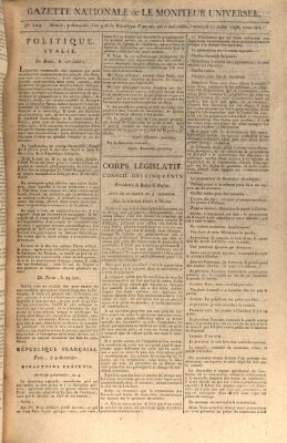 Gazette nationale, ou le moniteur universel (Le moniteur universel) Mittwoch 27. Juli 1796