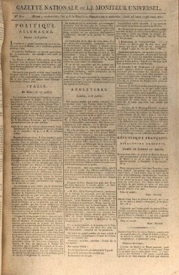 Gazette nationale, ou le moniteur universel (Le moniteur universel) Donnerstag 28. Juli 1796