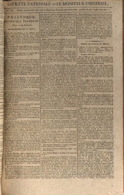 Gazette nationale, ou le moniteur universel (Le moniteur universel) Dienstag 16. August 1796