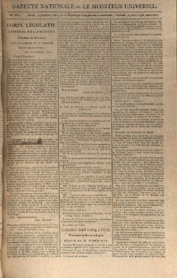 Gazette nationale, ou le moniteur universel (Le moniteur universel) Freitag 19. August 1796