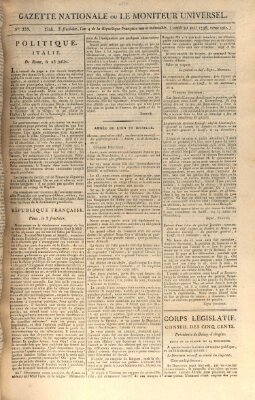 Gazette nationale, ou le moniteur universel (Le moniteur universel) Samstag 20. August 1796