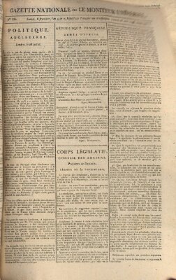 Gazette nationale, ou le moniteur universel (Le moniteur universel) Dienstag 23. August 1796