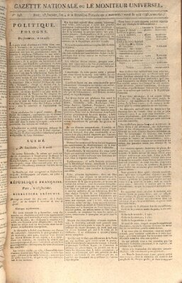 Gazette nationale, ou le moniteur universel (Le moniteur universel) Dienstag 30. August 1796