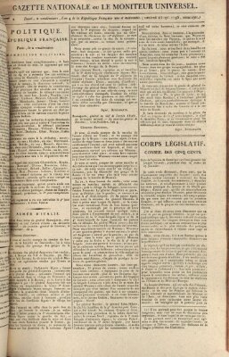 Gazette nationale, ou le moniteur universel (Le moniteur universel) Freitag 23. September 1796