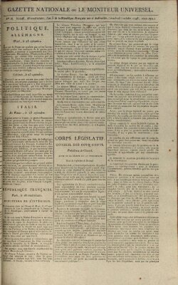 Gazette nationale, ou le moniteur universel (Le moniteur universel) Freitag 7. Oktober 1796