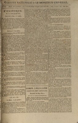 Gazette nationale, ou le moniteur universel (Le moniteur universel) Donnerstag 13. Oktober 1796