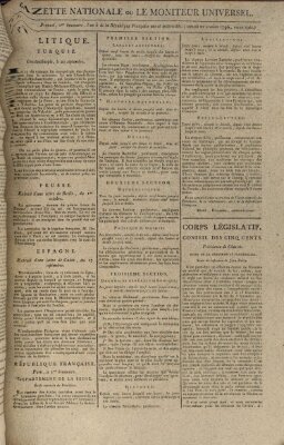 Gazette nationale, ou le moniteur universel (Le moniteur universel) Samstag 22. Oktober 1796
