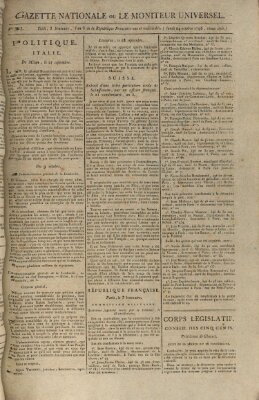 Gazette nationale, ou le moniteur universel (Le moniteur universel) Montag 24. Oktober 1796