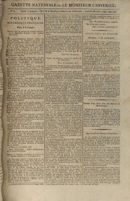 Gazette nationale, ou le moniteur universel (Le moniteur universel) Freitag 28. Oktober 1796