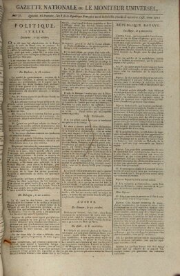 Gazette nationale, ou le moniteur universel (Le moniteur universel) Dienstag 15. November 1796