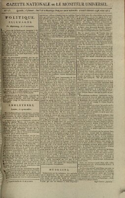 Gazette nationale, ou le moniteur universel (Le moniteur universel) Montag 5. Dezember 1796