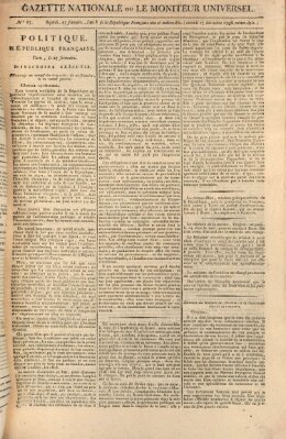 Gazette nationale, ou le moniteur universel (Le moniteur universel) Samstag 17. Dezember 1796