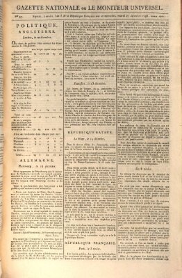 Gazette nationale, ou le moniteur universel (Le moniteur universel) Dienstag 27. Dezember 1796