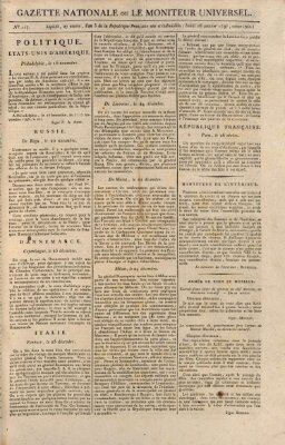 Gazette nationale, ou le moniteur universel (Le moniteur universel) Montag 16. Januar 1797